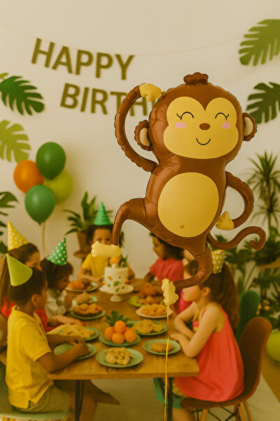 PartiCompany Monkey Foil Balloon – 90 X 85 cm 🎈 🐵 ✨