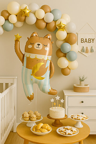 PartiCompany Cute Bear Foil Balloon – 79 X 60 cm 🎈 🐻 ✨