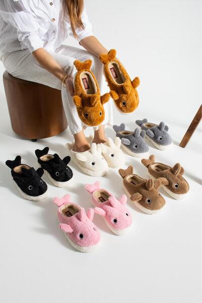 SWORD Παντόφλες με κέντημα καρχαρία | Χειμερινές Παντόφλες Σπιτιού Unisex | Αντιολισθητική σόλα