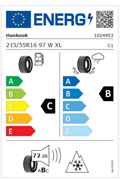 Hankook 215/55R16 XL 97W Kinergy 4S 2 H750 M+S 3PMSF Otomobil 4 Mevsim Lastiği (Üretim Yılı:2025)