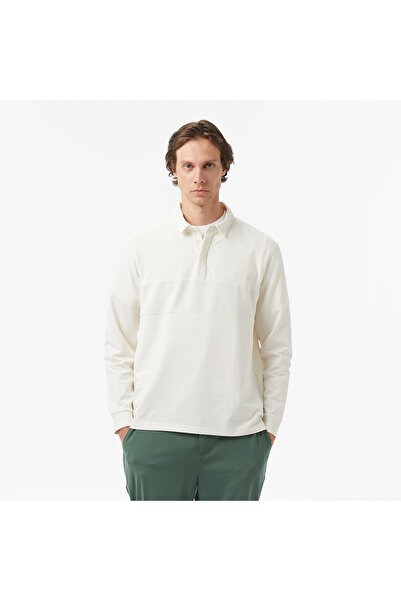 Nautica Erkek Kırık Beyaz Uzun Kollu Polo Yaka T-Shirt