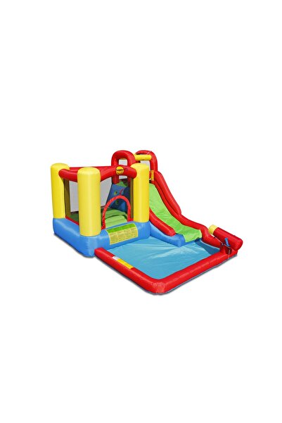 Happy Hop Jump&Splash inflatable mattress with pool, water cannon, slide and climbing area