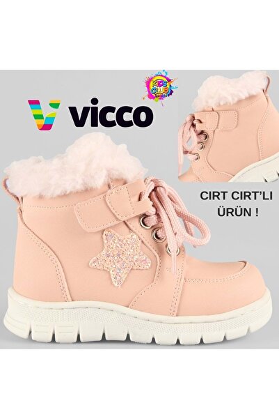 Vicco Cizme ortopedice pentru copii Punto Furry PUDRA