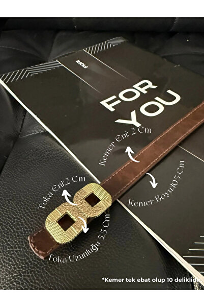 Fiori Curea subțire cu cataramă lungă cu patru laturi pentru femei, centură d...