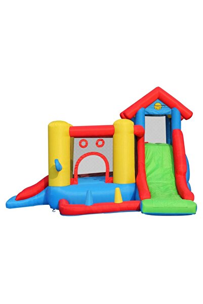Happy Hop Play Center 7in1 inflatable mattress, two slides, climbing area, jumping area, playground, balls