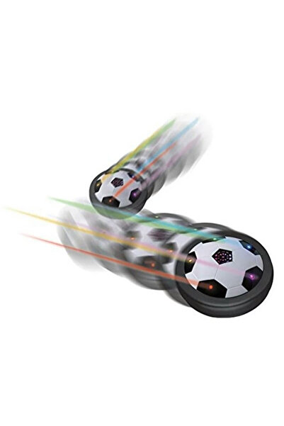 Toyska Minge de fotbal cu jet de aer Hover Ball, alb/negru