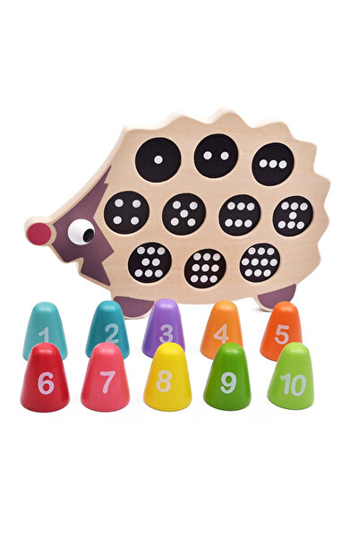 Toyska Wooden Game The Merry Hedgehog, multicolor