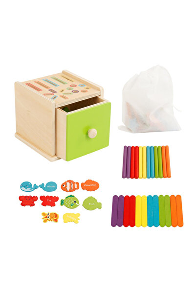 Toyska Joc educativ Montessori Cutia Permanentei pentru sortarea formelor si ...