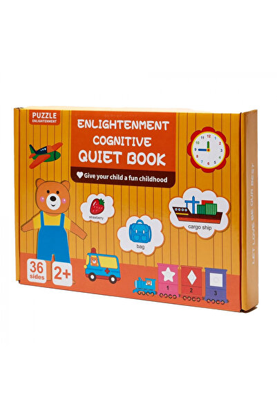 Toyska Carte educativa cu stickere reutilizabile Quiet Book Ursuletul, multic...