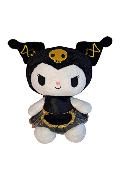 Toyska Plush toy Kuromi doll from the Hello Kitty Sanrio series, 55 cm, black...