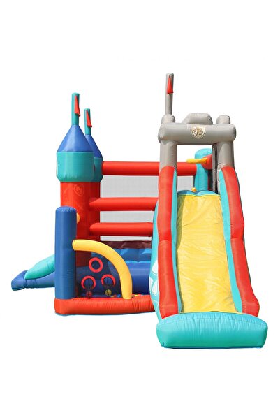 Happy Hop Playcenter 13in1 inflatable mattress, 2 slides, climbing area, jumping area, playground, basketball hoop