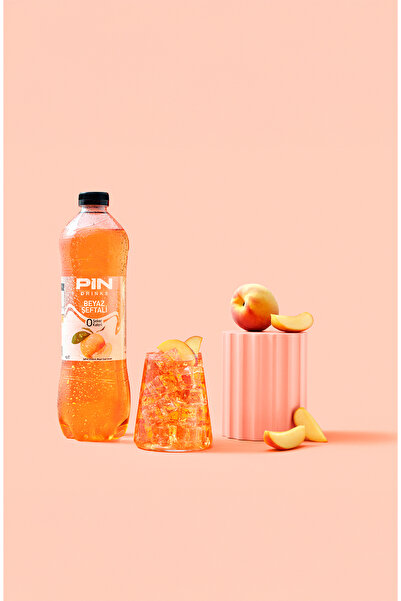 Pin Beyaz Şeftali Beyaz Çaylı Özel Seri - Şekersiz & Kalorisiz 1 Litre X 6 Adet Ice Tea