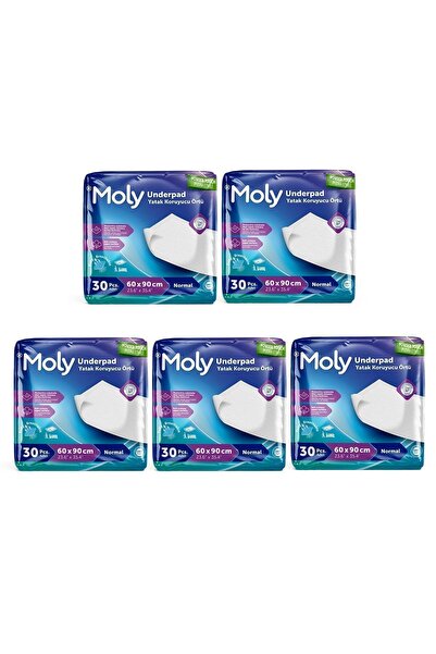 Moly Yatak Koruyucu Örtü 60x90 Cm 30'lu x5 Adet