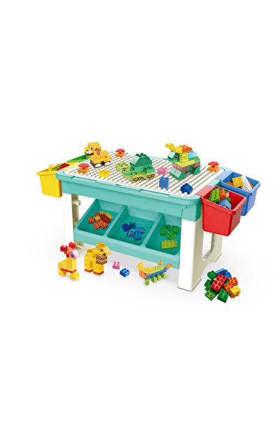 Toyska Construction play table, 69 pieces included