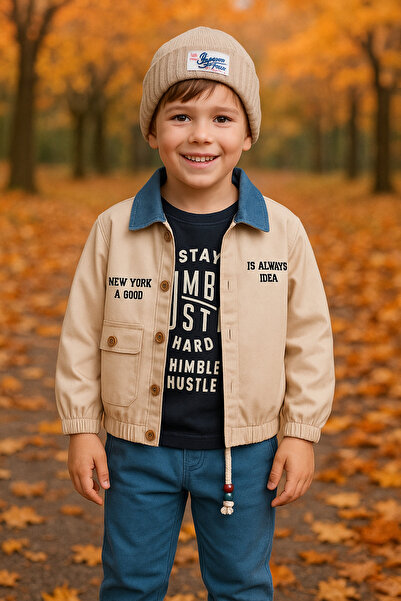 Çelix Kids جاكيت جبردين للأولاد وسروال ركض مكون من 3 قطع