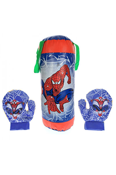 Toyska Set sac de box de jucarie si manusi pentru copii Spiderman, 43 cm