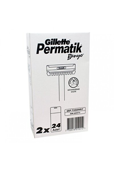 Gillette Λεπίδα ξυρίσματος μπάνιου Permatic 48 τεμαχίων Χρωματολόγιο