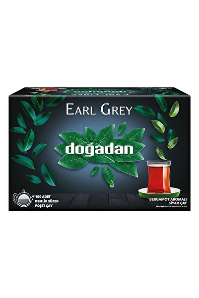 Doğadan Earl Grey 100'lü Demlik Poşet Siyah Çay X 3 Adet