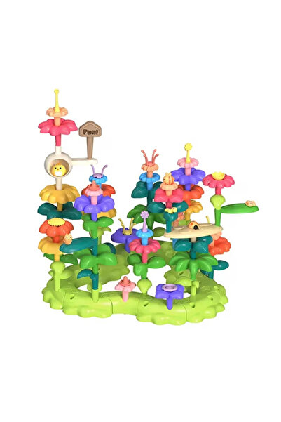 Toyska Creative construction game, Flower Garden, 93 pieces, multicolor