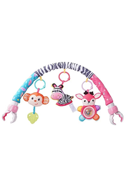 Sozzy Jucarie Arcada bebe zornaitoare pentru patut/carucior, roz