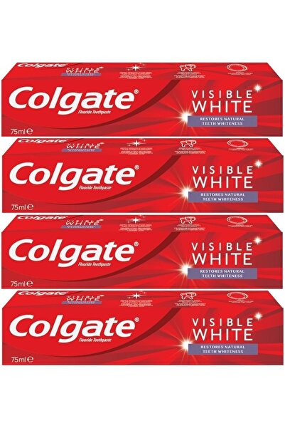 Colgate Toothpaste 75ml Visible White/Visible Whiteness (Set of 4)