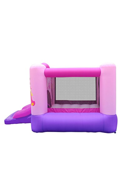 Happy Hop Princess inflatable mattress with playground, slide and basketball hoop