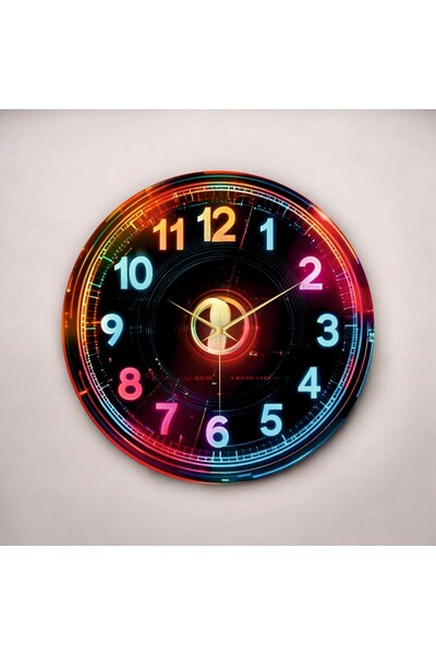 AA Shop Dijital Görünümlü Neon Renkli Baskı Desenli Sayılı Yılbaşı Hediyelik ...