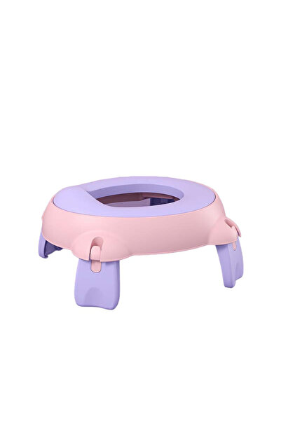 Toyska Portable Travel Potty, Made of PU Foam, 1-6 years, 34x32x17 cm, Pink/Purple