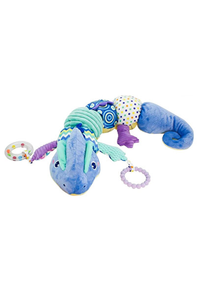 Toyska Jucarie Bebe Senzoriala Muzicala Dragon, 60x9 cm, albastru