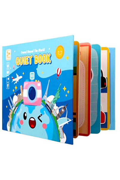 Toyska Carte educativa cu stickere reutilizabile Quiet Book - Calatorie in ju...