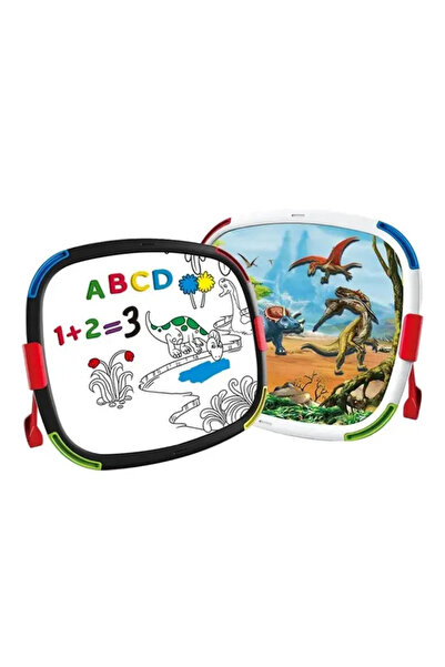 Toyska Tablita magnetica reversibila pentru desen si puzzle cu peisaje Dinoza...