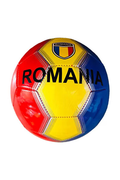 Toyska Minge de Handbal Romania, imitatie de piele cu cusatura, nr.2, multicolor