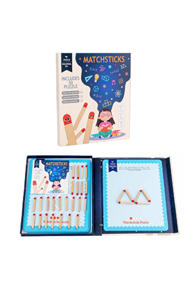 Toyska Joc educativ magnetic cu betisoare Matchsticks Puzzle, multicolor