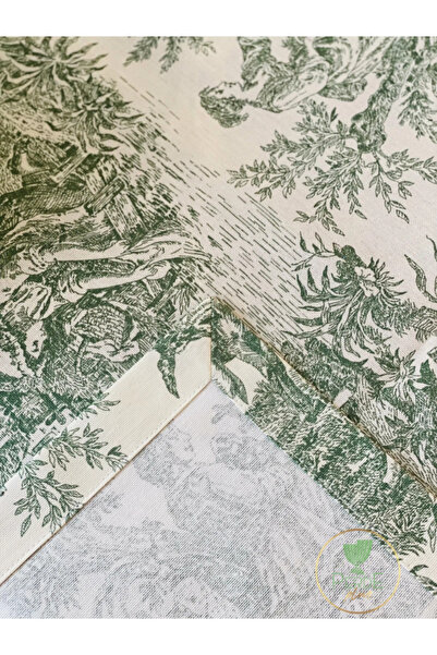 Perdeplus French Tablecloth, Vintage Pastoral Scene Pattern, Decorative Dining Table Cloth