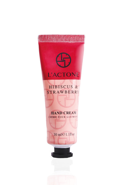 L'ACTONE Hibiskus & Çilek Nemlendirici El Kremi 30 ml (Oje Hediyeli)