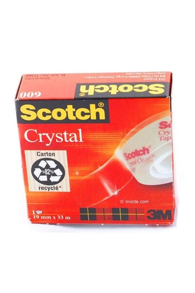 Scotch 3M Kristal Bant 19Mm*33M 600-1933