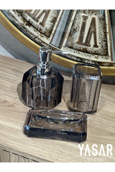 YASAR CONCEPT طقم حمام كلاريون أكريليك مدخن 3 قطع