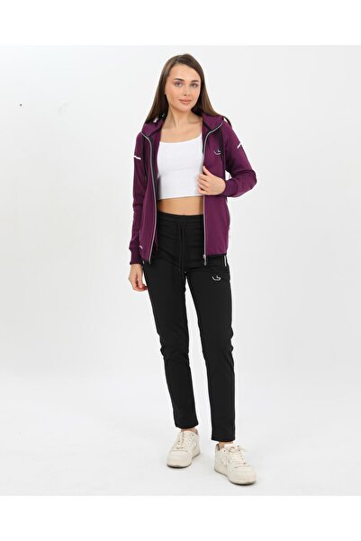 Fors Life Γυναικείο Σετ Φούτερ με Κομψό Σετ 2 τεμαχίων, Μωβ