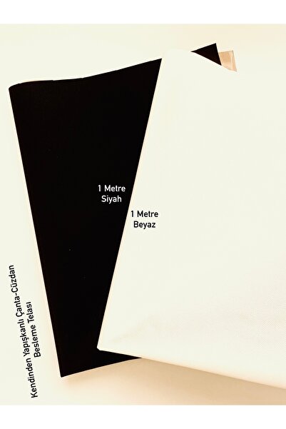 seyranat Self-Adhesive 2 Meters 120 Gr Width 78 cm Black-White Bag Wallet Fee...