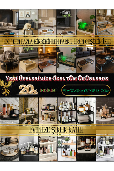 Okay Διακοσμητικός Ξύλινος Οργανωτής |   Οργανωτής από ανοξείδωτο χάλυβα – Κουζίνα, Μπάνιο, Σαλόνι, Γραφείο