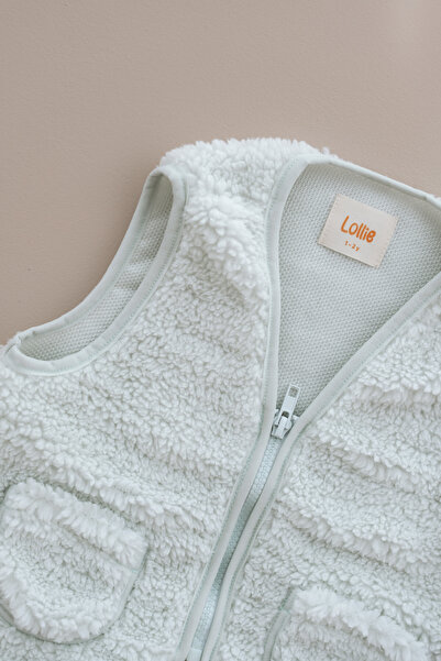 Lollie Baby&Kids Teddy Plush Children's Baby Vest - Mint