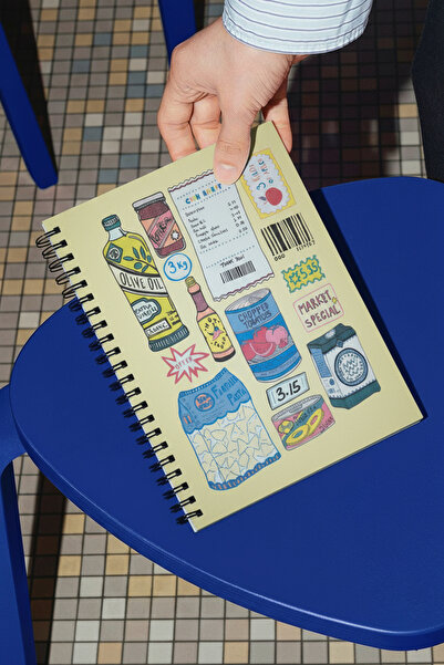 Lemsstudio Recipe Tarif/Market Defteri Sert Kapak Spiralli Noktalı Notebook Bullet Journal