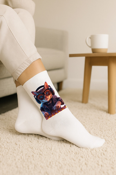 DreamySteps Kişiye Özel Baskılı Çorap | Unisex Tasarım | Hediye Seçeneği