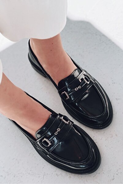 I Love Shoes Torja Patent Leather Black Women's Loafer