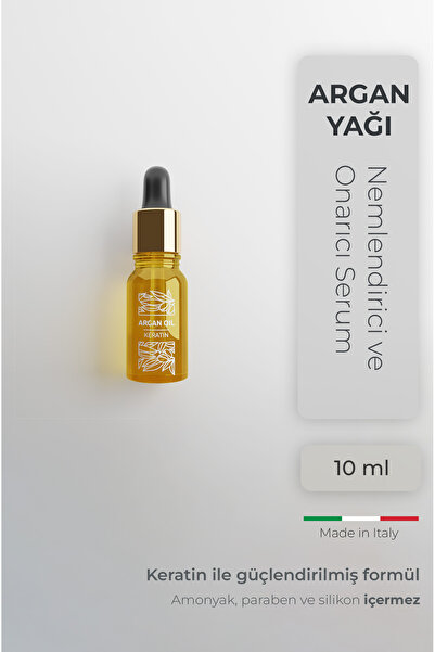 botegohair Argan Yağı, Keratin Nemlendirici ve Onarıcı Saç Bakım Serumu 10 ml