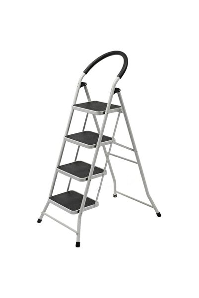 NAVEX 4 Basamaklı Katlanabilir Kaymaz Tabanlı Dengeli Geniş Merdiven