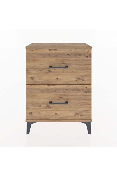Dienni Arges Komodin 2 Çekmeceli 60x30x80 Çam-Çam