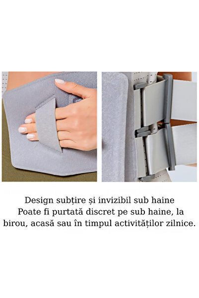 MARYALEX Centura Lombara Unisex Elastică cu Placi de Otel, Ameliorarea Durerilor de Spate, L, lungime 100 cm