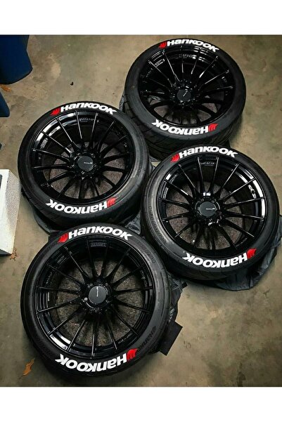 Hankook Motorsiklet Lastik Yazısı 4 Adet 2.5 Cm Sticker (MADE IN USA) ® Orijinal Ürün