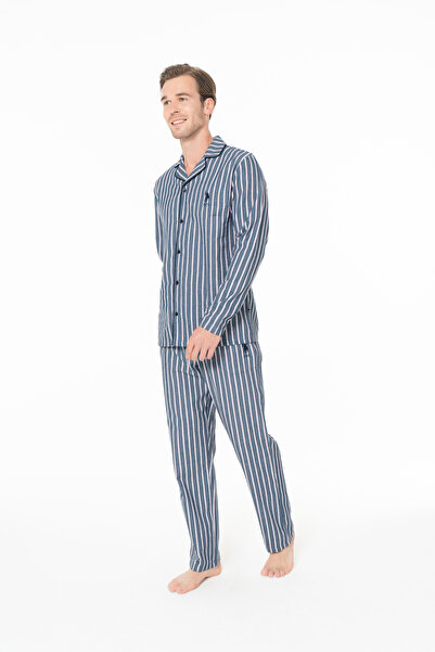 U.S. Polo Assn. Erkek Lacivert Pijama Takımı